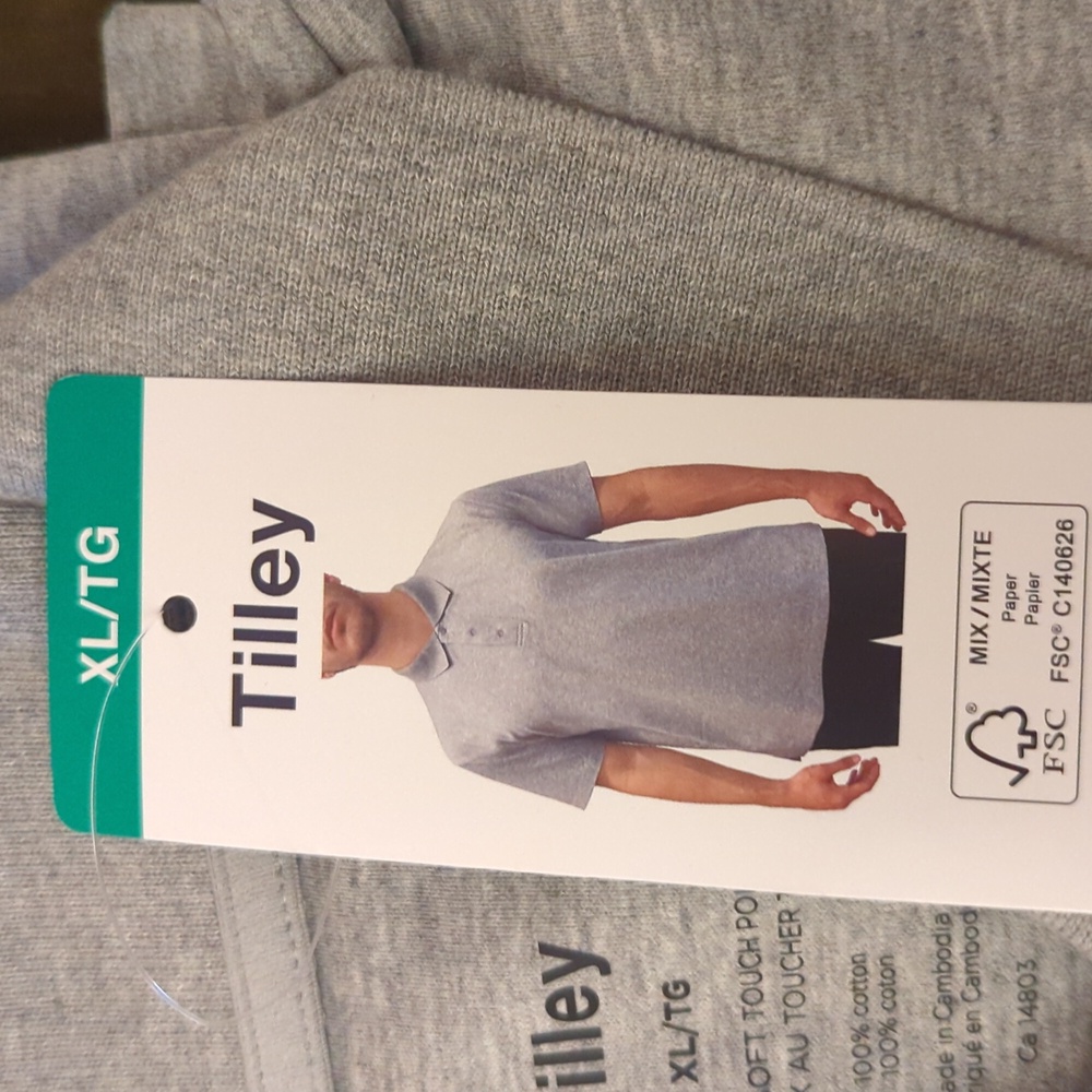 XL 🩶 Tilley Soft Touch Polo Shirt